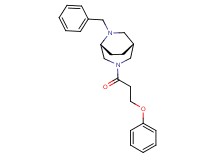 (1R*,5R*)-6-benzyl-3-(3-phenoxypropanoyl)-3,6-diazabicyclo[3.2.2]nonane