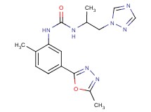 N-[2-methyl-5-(5-methyl-1,3,4-oxadiazol-2-yl)phenyl]-N'-[1-methyl-2-(1H-1,2,4-triazol-1-yl)ethyl]urea