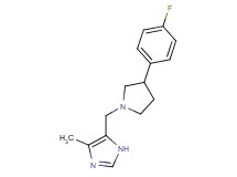 5-{[3-(4-fluorophenyl)pyrrolidin-1-yl]methyl}-4-methyl-1H-imidazole