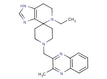 5-ethyl-1'-[(3-methylquinoxalin-2-yl)methyl]-1,5,6,7-tetrahydrospiro[imidazo[4,5-c]pyridine-4,4'-piperidine]