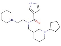N-[(1-cyclopentylpiperidin-3-yl)methyl]-N-(2-piperidin-1-ylethyl)-1H-pyrrole-3-carboxamide
