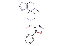 5-methyl-1'-[(5-phenylisoxazol-4-yl)carbonyl]-1,5,6,7-tetrahydrospiro[imidazo[4,5-c]pyridine-4,4'-piperidine]