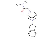 2-[(1S*,5R*)-3-(2,3-dihydro-1H-inden-2-yl)-3,6-diazabicyclo[3.2.2]non-6-yl]-N,N-dimethylacetamide