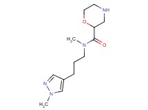 N-methyl-N-[3-(1-methyl-1H-pyrazol-4-yl)propyl]-2-morpholinecarboxamide hydrochloride