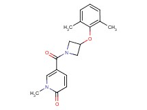 5-{[3-(2,6-dimethylphenoxy)-1-azetidinyl]carbonyl}-1-methyl-2(1H)-pyridinone
