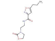 N-[2-(2-oxo-1,3-oxazolidin-3-yl)ethyl]-5-propyl-3-isoxazolecarboxamide