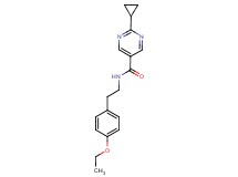 2-cyclopropyl-N-[2-(4-ethoxyphenyl)ethyl]pyrimidine-5-carboxamide