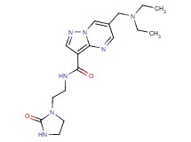 6-[(diethylamino)methyl]-N-[2-(2-oxoimidazolidin-1-yl)ethyl]pyrazolo[1,5-a]pyrimidine-3-carboxamide