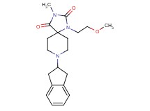 8-(2,3-dihydro-1H-inden-2-yl)-1-(2-methoxyethyl)-3-methyl-1,3,8-triazaspiro[4.5]decane-2,4-dione