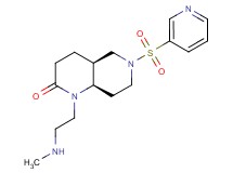 rel-(4aS,8aR)-1-[2-(methylamino)ethyl]-6-(3-pyridinylsulfonyl)octahydro-1,6-naphthyridin-2(1H)-one hydrochloride