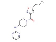 N-{1-[(5-propyl-3-isoxazolyl)carbonyl]-4-piperidinyl}-2-pyrimidinamine