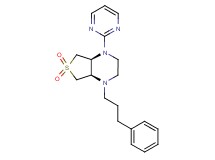 (4aS*,7aR*)-1-(3-phenylpropyl)-4-pyrimidin-2-yloctahydrothieno[3,4-b]pyrazine 6,6-dioxide