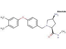 (2S,4S)-4-amino-1-[4-(3,4-dimethylphenoxy)benzyl]-N-methylpyrrolidine-2-carboxamide
