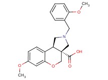 (3aR*,9bR*)-7-methoxy-2-(2-methoxybenzyl)-1,2,3,9b-tetrahydrochromeno[3,4-c]pyrrole-3a(4H)-carboxylic acid