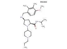 (4S)-N-isopropyl-4-[(4-methoxy-2,3-dimethylbenzyl)amino]-1-(1-propyl-4-piperidinyl)-L-prolinamide