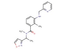 N-(1-isoxazol-3-ylethyl)-N,2-dimethyl-3-[(pyridin-2-ylmethyl)amino]benzamide