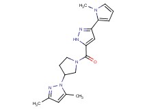 3,5-dimethyl-1-(1-{[3-(1-methyl-1H-pyrrol-2-yl)-1H-pyrazol-5-yl]carbonyl}pyrrolidin-3-yl)-1H-pyrazole
