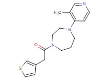 1-(3-methyl-4-pyridinyl)-4-(3-thienylacetyl)-1,4-diazepane