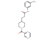 N-(3-methylphenyl)-3-[1-(2-pyrazinylcarbonyl)-4-piperidinyl]propanamide