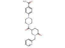 5-{[4-(4-acetylphenyl)-1-piperazinyl]carbonyl}-1-(2-pyridinylmethyl)-2-piperidinone