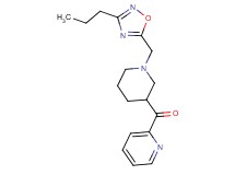 {1-[(3-propyl-1,2,4-oxadiazol-5-yl)methyl]-3-piperidinyl}(2-pyridinyl)methanone