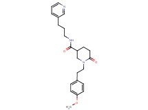 1-[2-(4-methoxyphenyl)ethyl]-6-oxo-N-[3-(3-pyridinyl)propyl]-3-piperidinecarboxamide