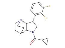 (3R*,3aR*,7aR*)-1-(cyclopropylcarbonyl)-3-(2,3-difluorophenyl)octahydro-4,7-ethanopyrrolo[3,2-b]pyridine