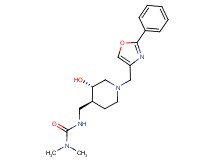 N'-({(3S*,4S*)-3-hydroxy-1-[(2-phenyl-1,3-oxazol-4-yl)methyl]piperidin-4-yl}methyl)-N,N-dimethylurea
