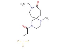 9-ethyl-1-methyl-4-(4,4,4-trifluorobutanoyl)-1,4,9-triazaspiro[5.6]dodecan-10-one