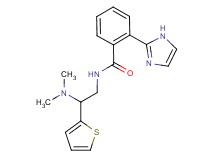 N-[2-(dimethylamino)-2-(2-thienyl)ethyl]-2-(1H-imidazol-2-yl)benzamide