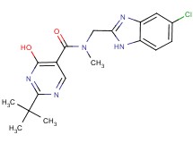 2-tert-butyl-N-[(5-chloro-1H-benzimidazol-2-yl)methyl]-4-hydroxy-N-methylpyrimidine-5-carboxamide