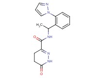 6-oxo-N-{1-[2-(1H-pyrazol-1-yl)phenyl]ethyl}-1,4,5,6-tetrahydropyridazine-3-carboxamide