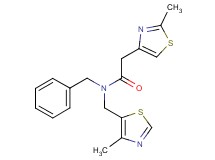 N-benzyl-2-(2-methyl-1,3-thiazol-4-yl)-N-[(4-methyl-1,3-thiazol-5-yl)methyl]acetamide