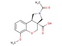 (3aR*,9bR*)-2-acetyl-6-methoxy-1,2,3,9b-tetrahydrochromeno[3,4-c]pyrrole-3a(4H)-carboxylic acid