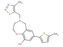 4-[(4-methyl-1,2,3-thiadiazol-5-yl)methyl]-7-(5-methyl-2-thienyl)-2,3,4,5-tetrahydro-1,4-benzoxazepin-9-ol