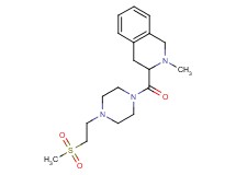 2-methyl-3-({4-[2-(methylsulfonyl)ethyl]-1-piperazinyl}carbonyl)-1,2,3,4-tetrahydroisoquinoline