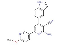6-amino-4-(1H-indol-5-yl)-6'-methoxy-2,3'-bipyridine-5-carbonitrile