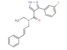 N-ethyl-3-(3-fluorophenyl)-N-[(2E)-3-phenyl-2-propen-1-yl]-1H-pyrazole-4-carboxamide