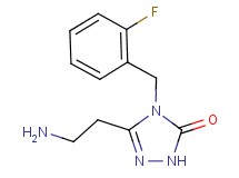 5-(2-aminoethyl)-4-(2-fluorobenzyl)-2,4-dihydro-3H-1,2,4-triazol-3-one