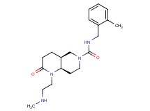 rel-(4aS,8aR)-1-[2-(methylamino)ethyl]-N-(2-methylbenzyl)-2-oxooctahydro-1,6-naphthyridine-6(2H)-carboxamide hydrochloride