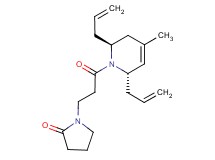 1-{3-[(2S*,6S*)-2,6-diallyl-4-methyl-3,6-dihydropyridin-1(2H)-yl]-3-oxopropyl}pyrrolidin-2-one