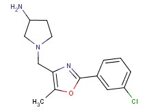 1-{[2-(3-chlorophenyl)-5-methyl-1,3-oxazol-4-yl]methyl}-3-pyrrolidinamine dihydrochloride