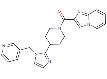2-({4-[1-(pyridin-3-ylmethyl)-1H-imidazol-2-yl]piperidin-1-yl}carbonyl)imidazo[1,2-a]pyridine