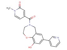 4-[(9-hydroxy-7-pyridin-3-yl-2,3-dihydro-1,4-benzoxazepin-4(5H)-yl)carbonyl]-1-methylpyridin-2(1H)-one