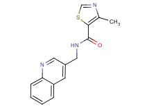 4-methyl-N-(3-quinolinylmethyl)-1,3-thiazole-5-carboxamide trifluoroacetate