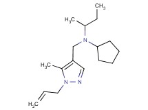 N-[(1-allyl-5-methyl-1H-pyrazol-4-yl)methyl]-N-(sec-butyl)cyclopentanamine