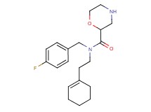 N-(2-cyclohex-1-en-1-ylethyl)-N-(4-fluorobenzyl)morpholine-2-carboxamide