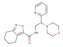 N-(2-morpholin-4-yl-2-pyridin-2-ylethyl)-4,5,6,7-tetrahydro-2,1-benzisoxazole-3-carboxamide