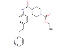 ethyl 4-({[4-(2-pyridin-2-ylethyl)phenyl]amino}carbonyl)piperazine-1-carboxylate