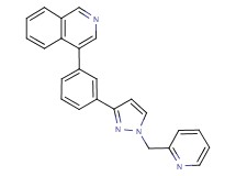 4-{3-[1-(2-pyridinylmethyl)-1H-pyrazol-3-yl]phenyl}isoquinoline